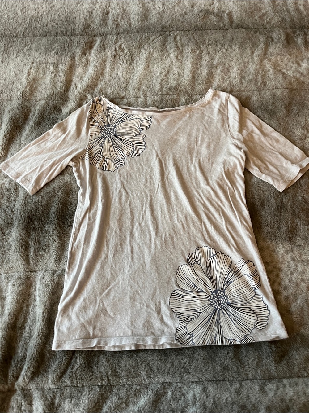 Floral Scoop Neck Top